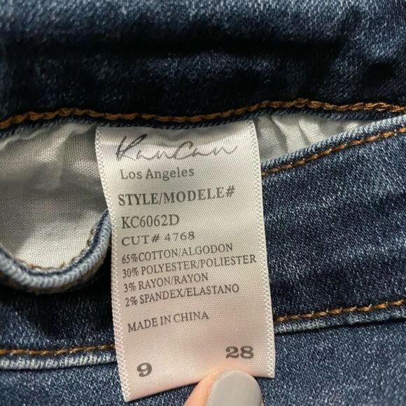 KanCan Frayed Hem Denim Skirt‎ Size 9/28 Dark wash - Picture 9 of 9